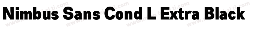 Nimbus Sans Cond L Extra Black字体转换
